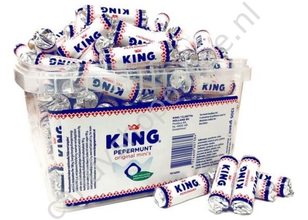 King Pepermunt Mini Original 1305gr.±145 stuks